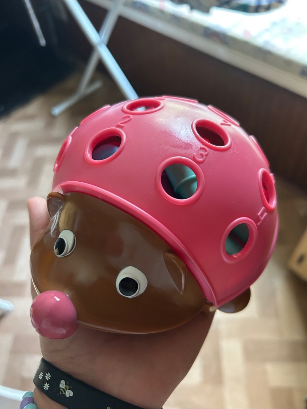 Learning Resource Pink and Brown Hedgehog Shape Sorter Toy
